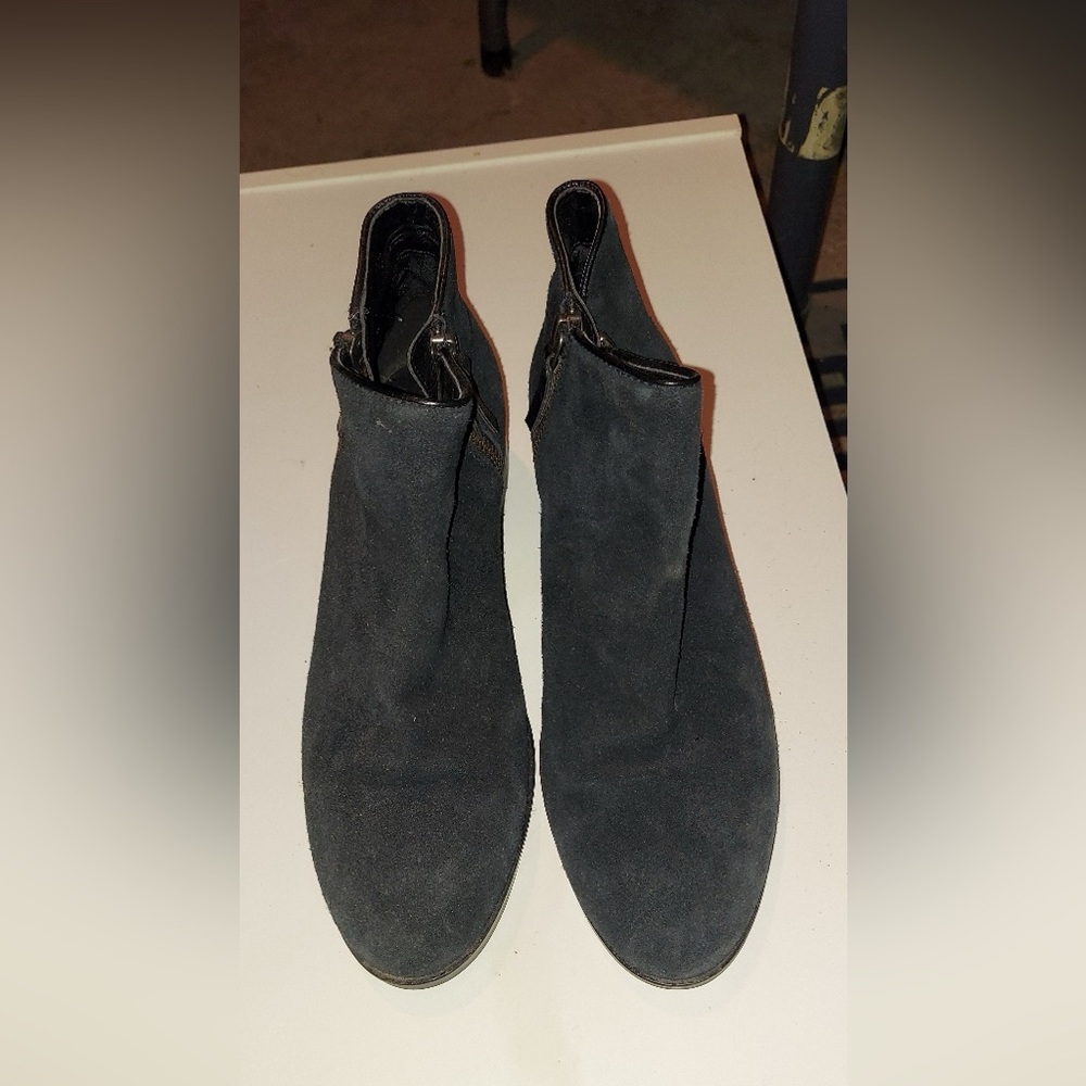 Cole Haan Black Suede Ankle Booties